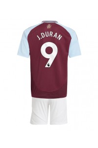 Fotbalové Dres Aston Villa Jhon Duran #9 Dětské Domácí Oblečení 2024-25 Krátký Rukáv (+ trenýrky)